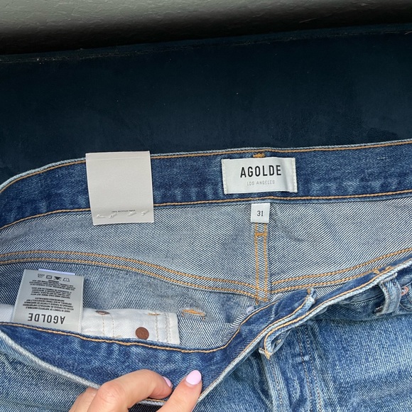 NWOT AGolde Parker Denim Shorts - Picture 3 of 5